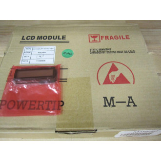 Vecima PC1602G-P2 Powertip LCD Module Type PC1602GP2 PC1602LRF-GWA-CYRQ