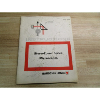 Bausch & Lomb 312694-319ND Manual For Stereo Zoom Series Microscopes - Used