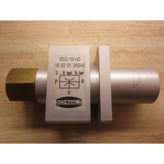 Schmalz SEG-15-HS Vacuum Ejector - New No Box