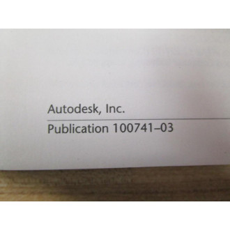 Autocad 100741-03 Manual 10074103 - Used