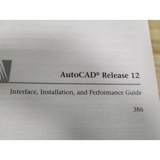 Autocad 100741-03 Manual 10074103 - Used