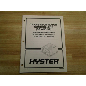 Hyster 1463744 Manual For Transistor Motor Controllers Hy-1463744