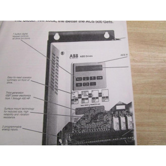 ABB ACS500-01B Instruction Manual For ACS 500 - Used