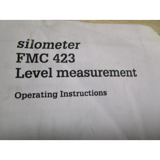 Endress & Hauser 015585-1000 Operating Insructions FMC 423 - Used
