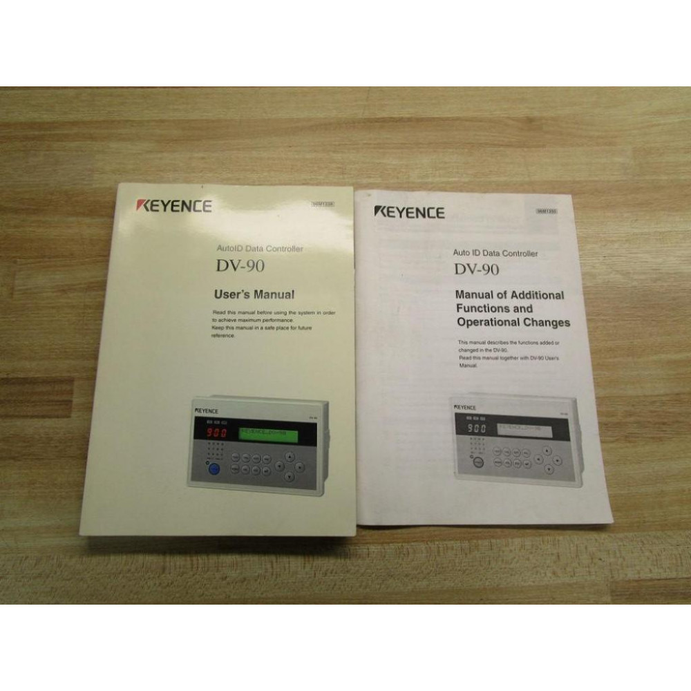 Keyence 96M1338 User's Manual For Auto ID Data Controller DV-90 - Used