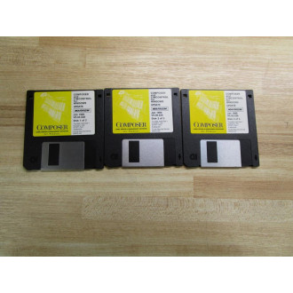 Markem V5.00.026 Software Disk Set COMPOSER and CIMCONTROL - Used