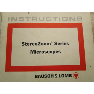 Bausch & Lomb 312694-333ND Manual Stereo Zoom Series Microscopes - Used