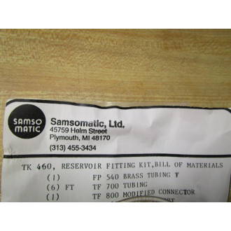 Samsomatic TK 460 Reservoir Fitting Kit TK460