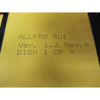 Logical RUI Software Disk Set Version:2.5 4 Disk SetVer. 1.3 Rev.4 - Used