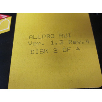 Logical RUI Software Disk Set Version:2.5 4 Disk SetVer. 1.3 Rev.4 - Used
