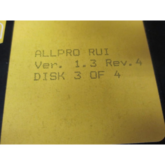 Logical RUI Software Disk Set Version:2.5 4 Disk SetVer. 1.3 Rev.4 - Used