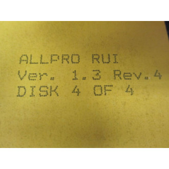 Logical RUI Software Disk Set Version:2.5 4 Disk SetVer. 1.3 Rev.4 - Used