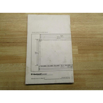 Allen Bradley 40072-048-01 (A) Manual For Micrologix 1000 - Used