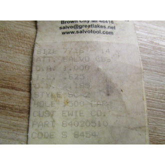 Salvo Tool & Engineering 84020510 Thread Roll