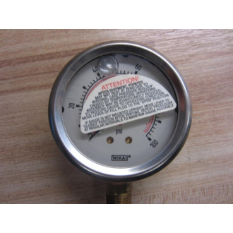 Precision Industrial 25410F502L1000 Gauge 0-100PSI
