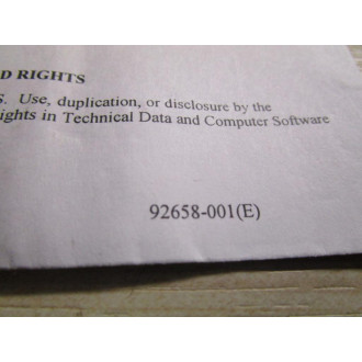 Xycom 130830-001 Software 92658-001