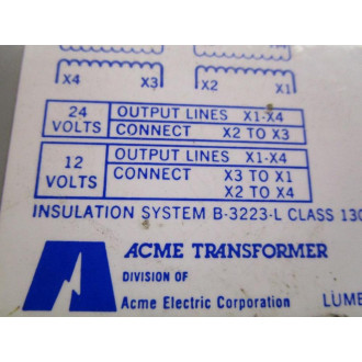 Acme Transformer T-81048 Transformer Missing Fuse Holder - Used