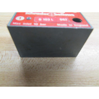 Schrader Bellows B 103 L 062 Valve - Used