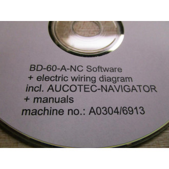 Koch BD-60-A-NC Software CD Machine No:A03046913