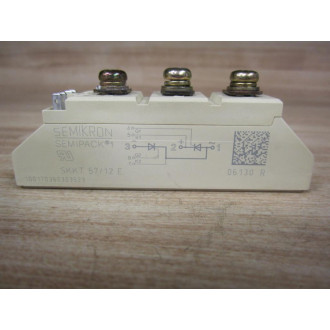 Semikron SKKT 5712 E Thyristor Module Missing Metal Insert - Used