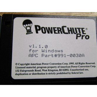 Powerchute Pro 991-0029A Software Disk Set - Used