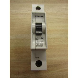 Siemens 5SX2-B6 Circuit Breaker 5SX2 - Used