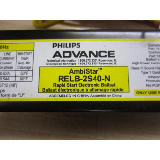 Philips Advance RELB-2S40-N Ballast RELB2S40N (Pack of 2)