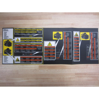 Problue 1025326 Replacement Warning Stickers - New No Box