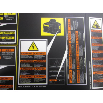 Problue 1025326 Replacement Warning Stickers - New No Box