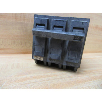 General Electric THQL32020 Circuit Breaker 20A 3P GE - Used
