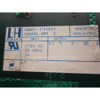 LH Research 849445-001 Power Supply Board IM801-1115C1 - Used
