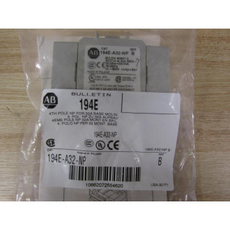 Allen Bradley 194E-A32-NP Additional Pole 194EA32NP Ser. B