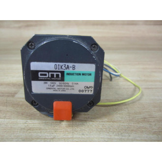 Oriental Motor 01K3A-B Induction Motor 01K3AB Tested - Used