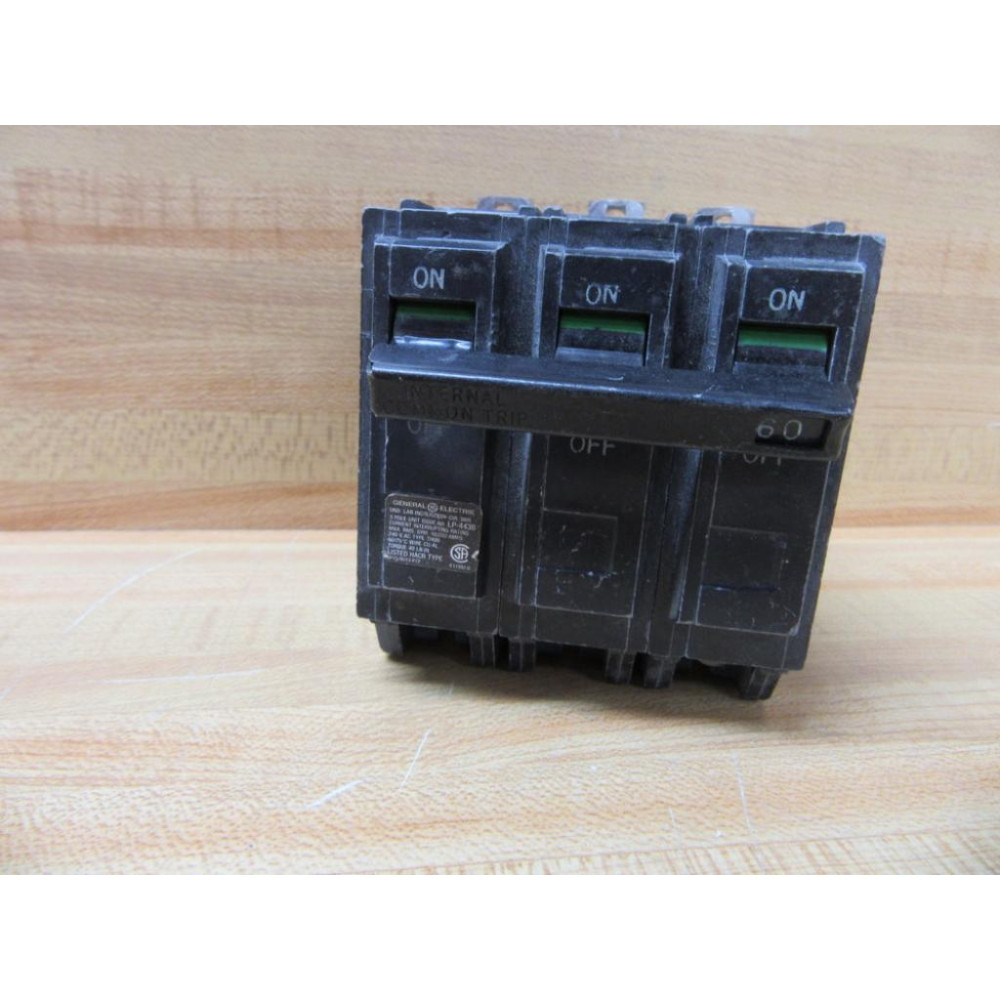 General Electric THQB360 Circuit Breaker 60A 3P GE - Used