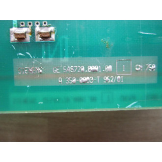 Siemens 548720.0001.00 GE 548720.0001.00 - Parts Only