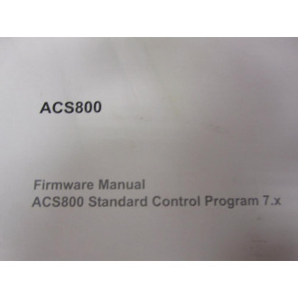 ABB ACS800 Firmware Manual - Used