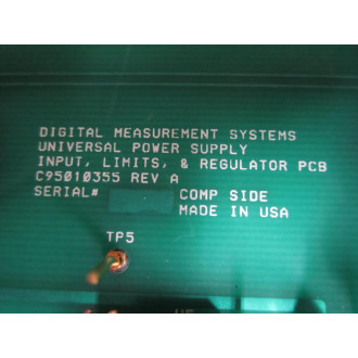 Digital Measurement Systems C95010355 Input, Limits & Regulator PCB - New No Box