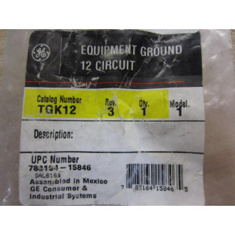 General Electric TGK12 12 Cicuit Ground