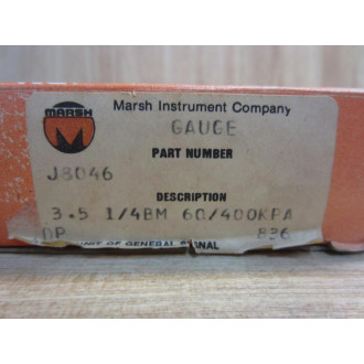 Marsh J8046 Gauge 0-60PSI