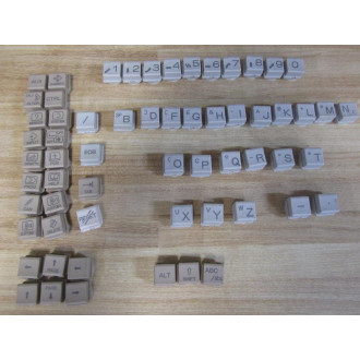 Fanuc A20B-0303-C125 Complete Set of Keyboard Keys - Used