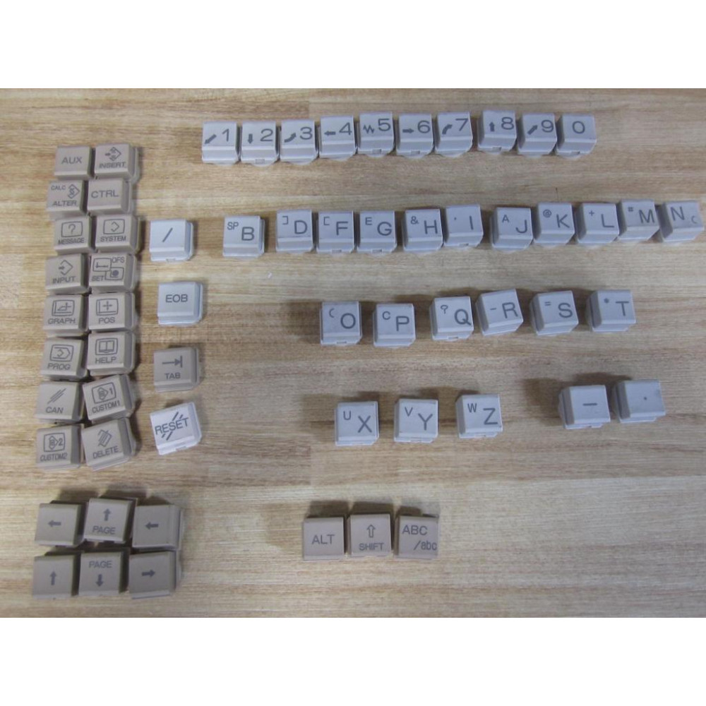 Fanuc A20B-0303-C125 Complete Set of Keyboard Keys - Used