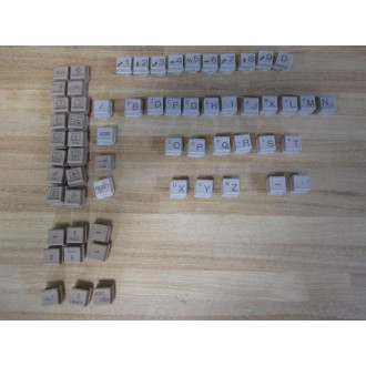 Fanuc A20B-0303-C125 Complete Set of Keyboard Keys - Used