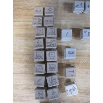 Fanuc A20B-0303-C125 Complete Set of Keyboard Keys - Used