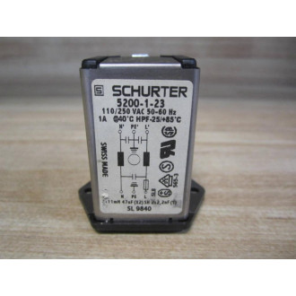 Schurter 5200-1-23 Plug 5200123 110-250V (Pack of 2) - Used