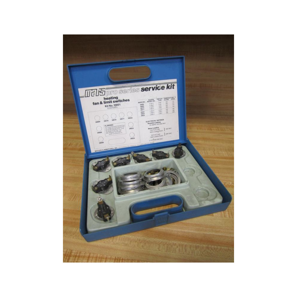 Mars 39001 Heating Fan & Limit Switches Service Kit - New No Box