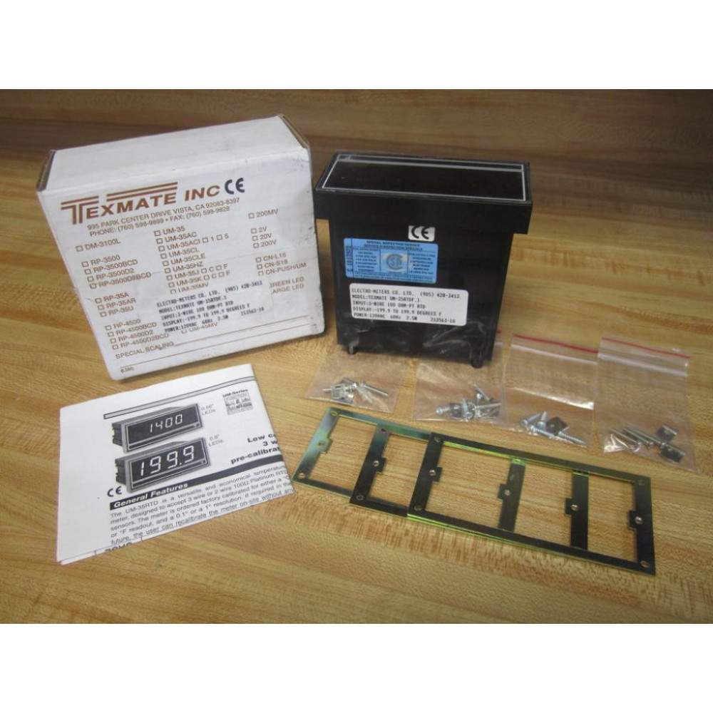 Texmate UM-35RTDF.1 Electro-Meter UM35RTDF1 WO Meter