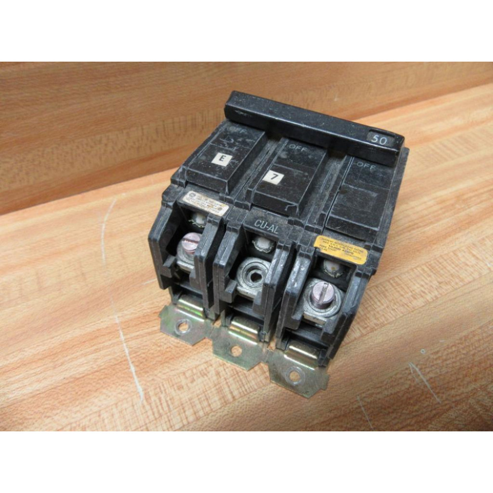 General Electric THQC32050 Circuit Breaker 50A 3P GE - Used