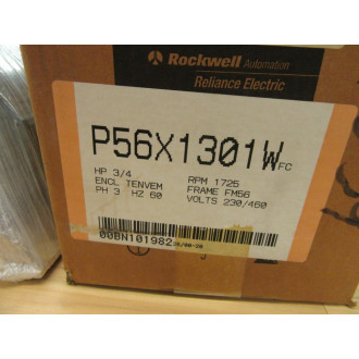 Reliance P56X1301W Motor FC FR FM56 34HP 1725RPM