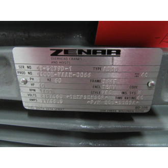 Zenar 0400E-VAAN-0066 Motor 201-1109A 40HP - New No Box