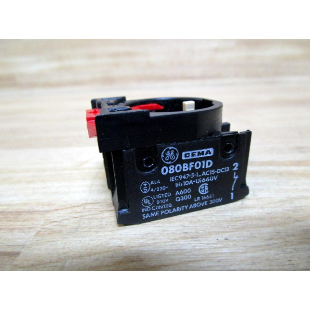 General Electric 080BF01D Contact Block - New No Box